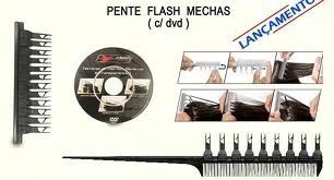 Pente Auxiliar De Mechas Flash Mechas Com Dvd